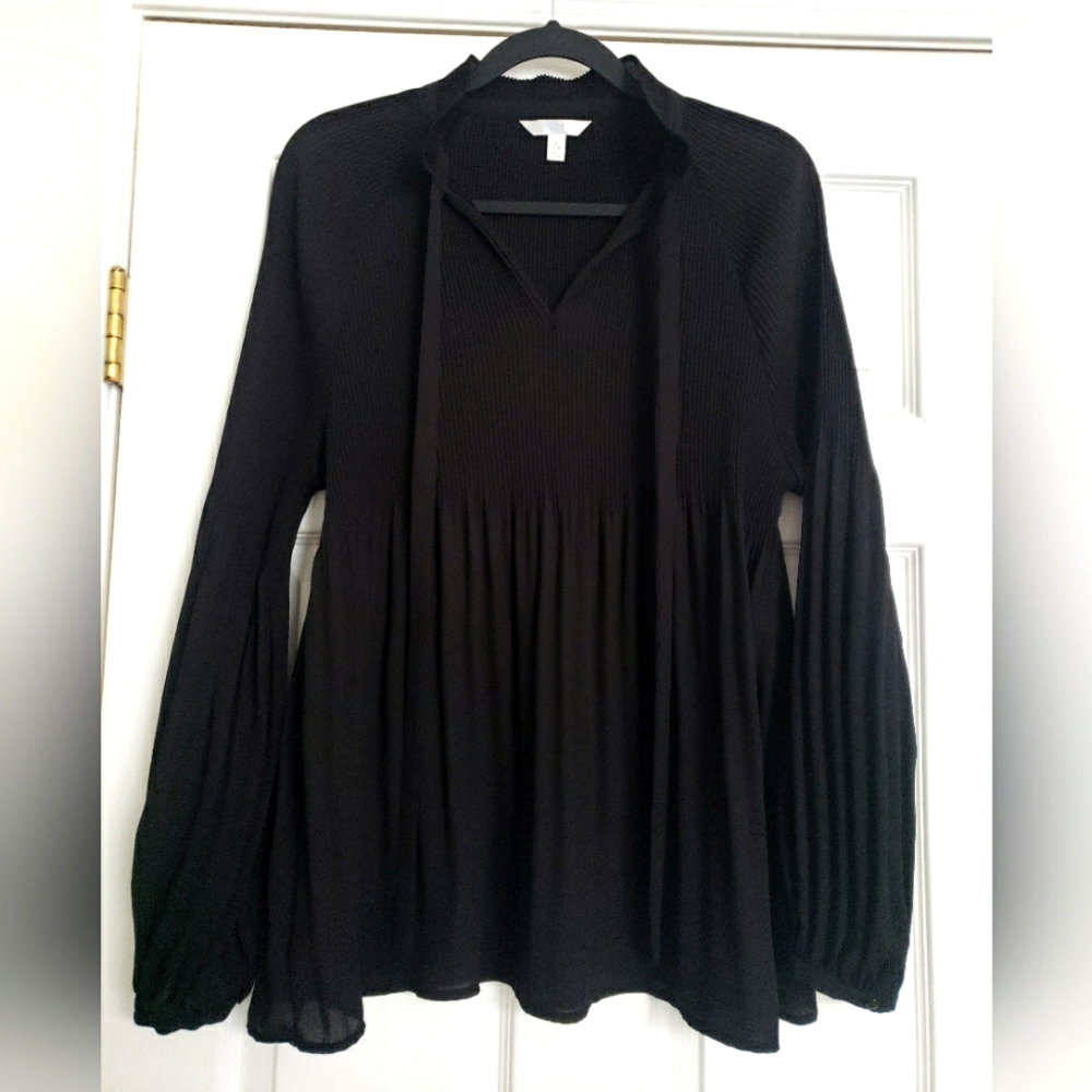 Time and Tru Ribbed Style Blouse